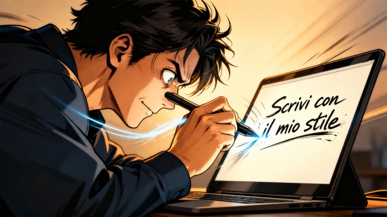 scrivere con ai stile personale esempio