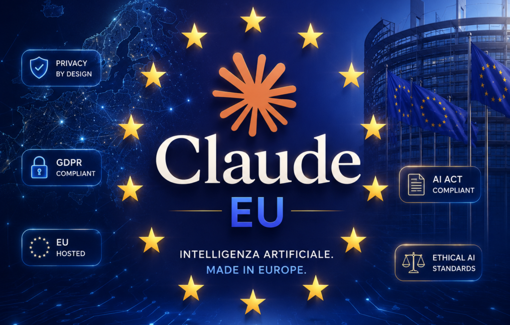 immagine di claude che sbarca in europa