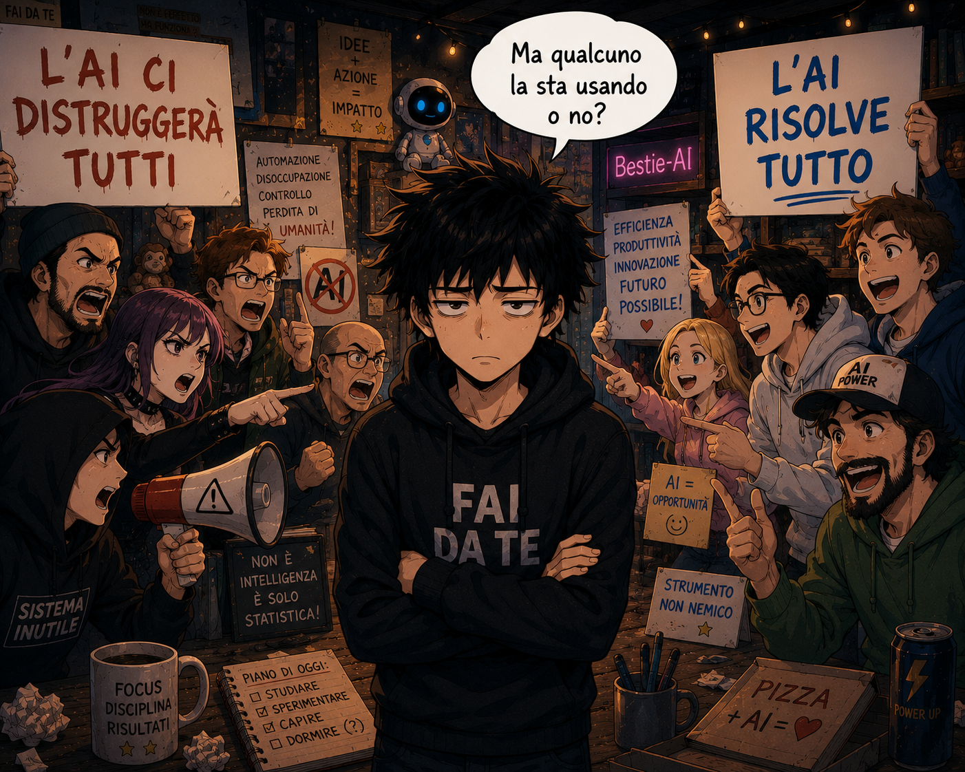 Ren osserva il dibattito polarizzato sulla AI in Italia mentre tutti litigano e nessuno la usa davvero