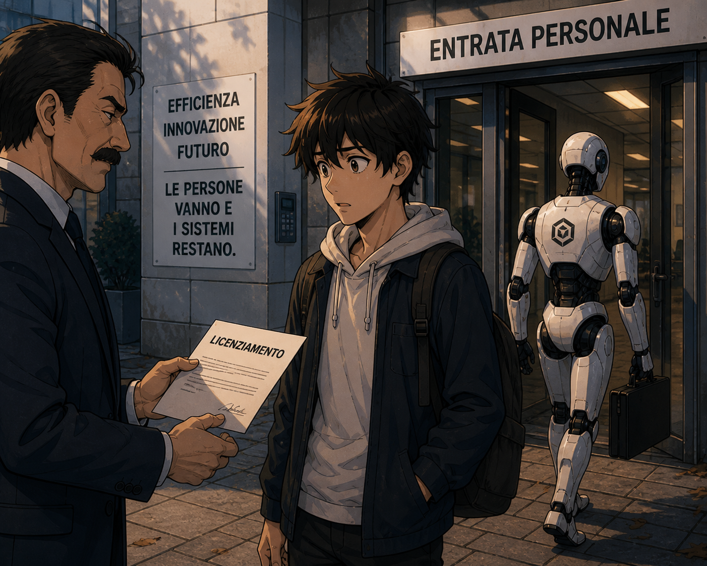 licenziamento-ai-aziende-italia-robot-dipendente